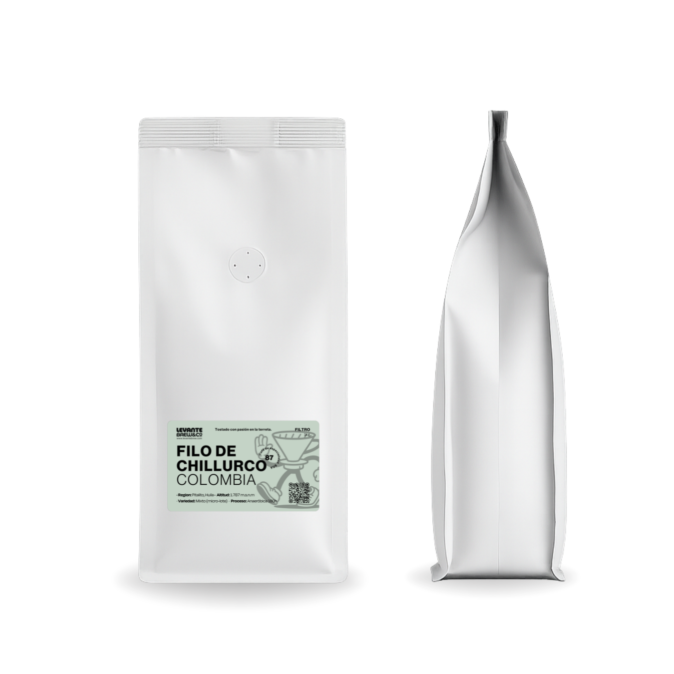 Bolsa de café Filo Chillurco 1kg – Levante Brew & Co.
